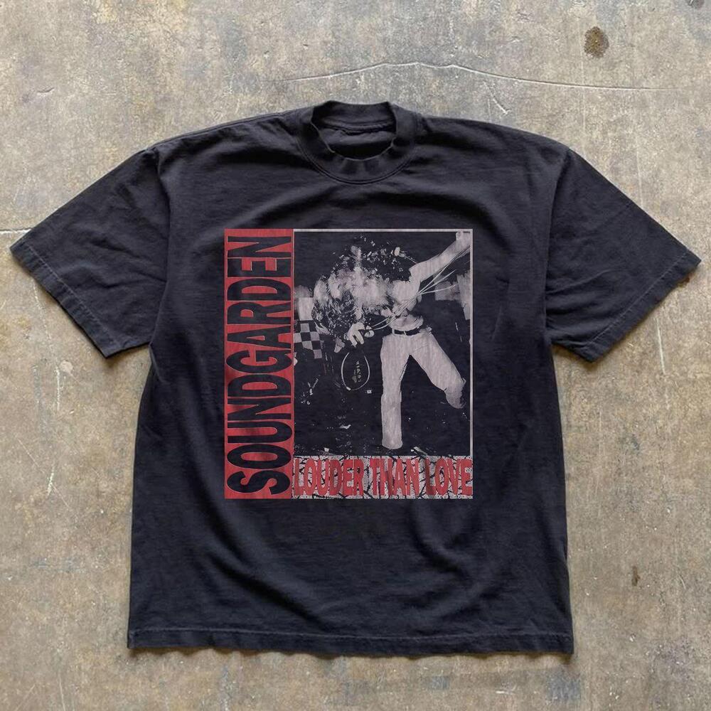 Soundgarden Louder Than Love  Cotton Band Tee